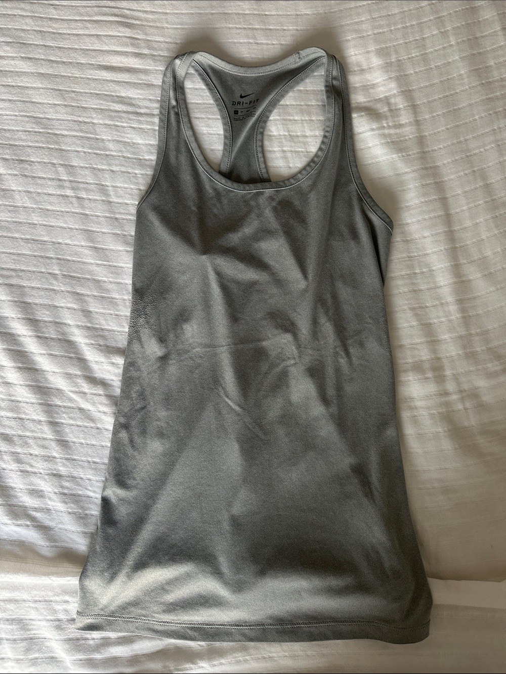 Nike Gray Racerback Athletic Tank Top